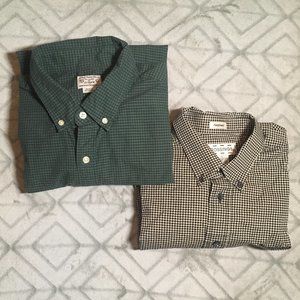 Lot of 2 - 100% Cotton Men's Dress shirts - Large